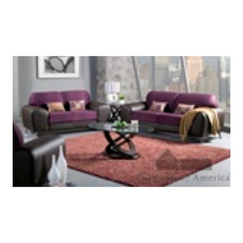 Sala con Sofa y Loveseat Grape/Expreso