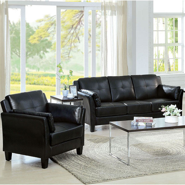 IMPORT SOFA Y SILLON EN COLOR NEGRO